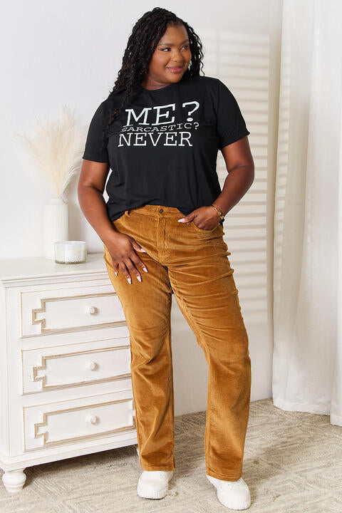 ME? SARCASTIC? NEVER Graphic Tee