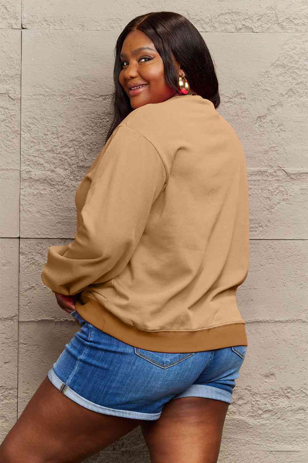 SORRY.CANT.FOOTBALL.BYE Graphic Scoop Sweatshirt