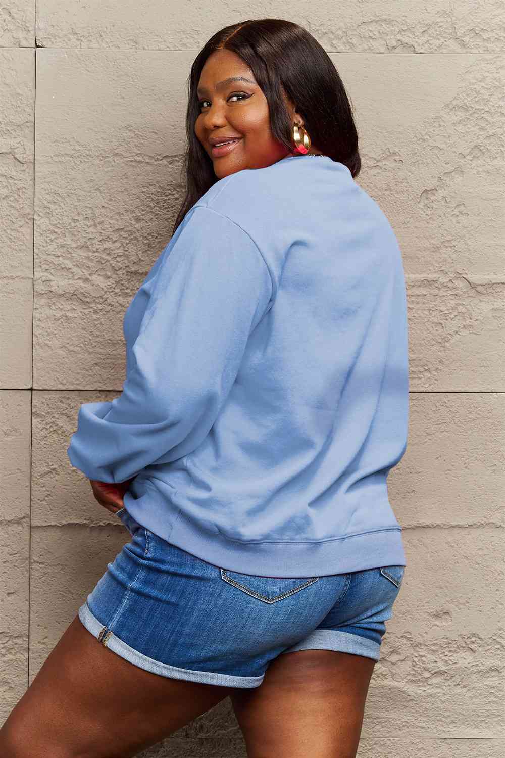 SORRY.CANT.FOOTBALL.BYE Graphic Scoop Sweatshirt