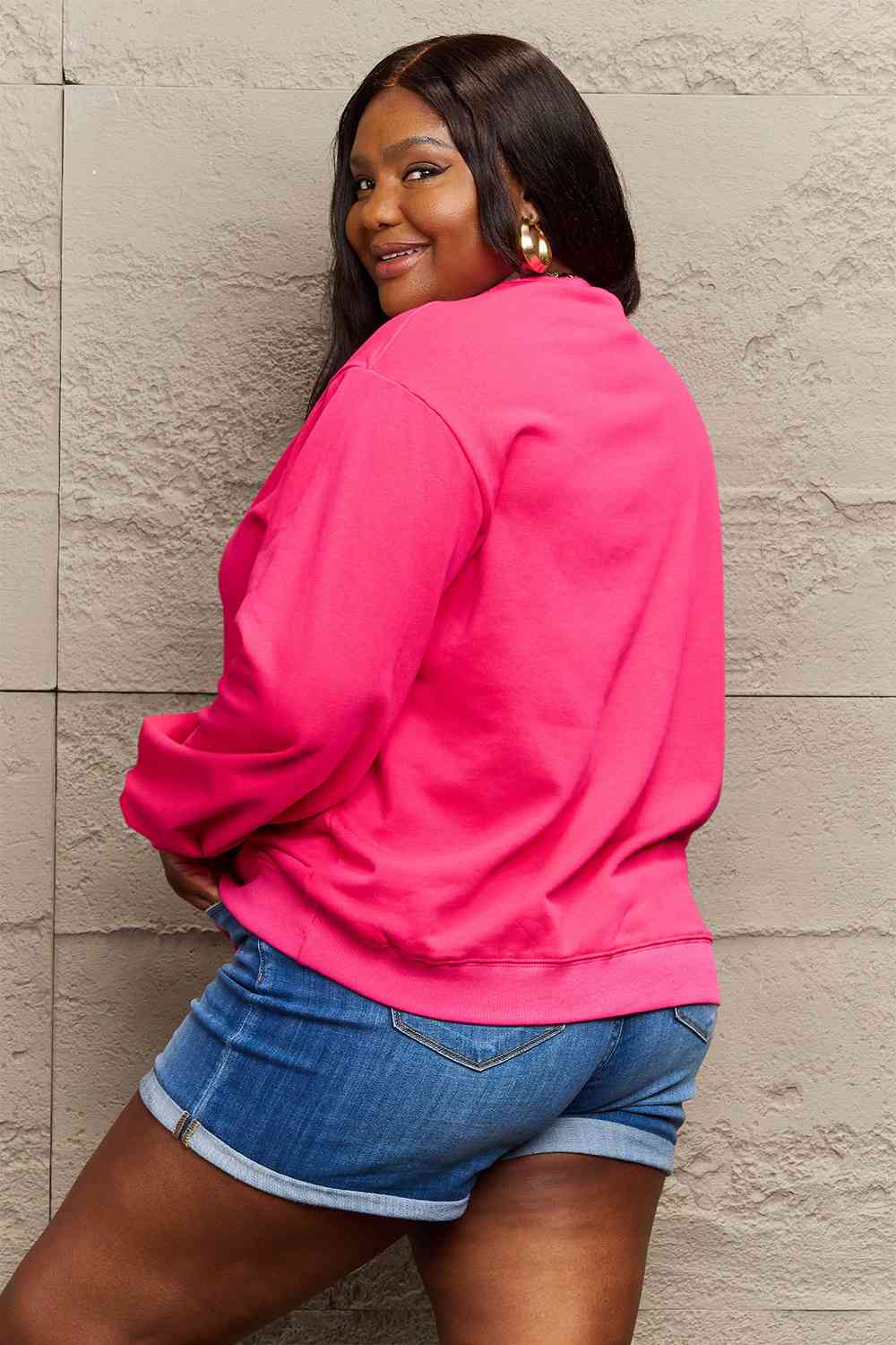 SORRY.CANT.FOOTBALL.BYE Graphic Scoop Sweatshirt