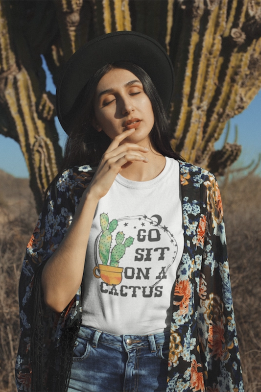 GO SIT ON A CACTUS Graphic Tee