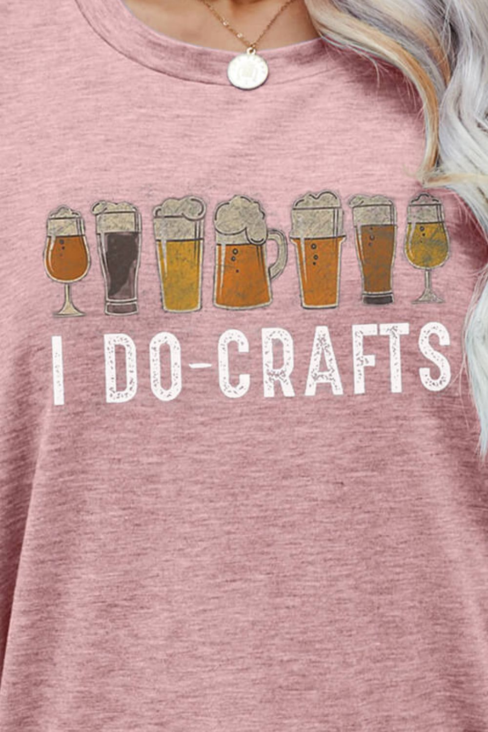 I DO CRAFTS Round Neck T-Shirt