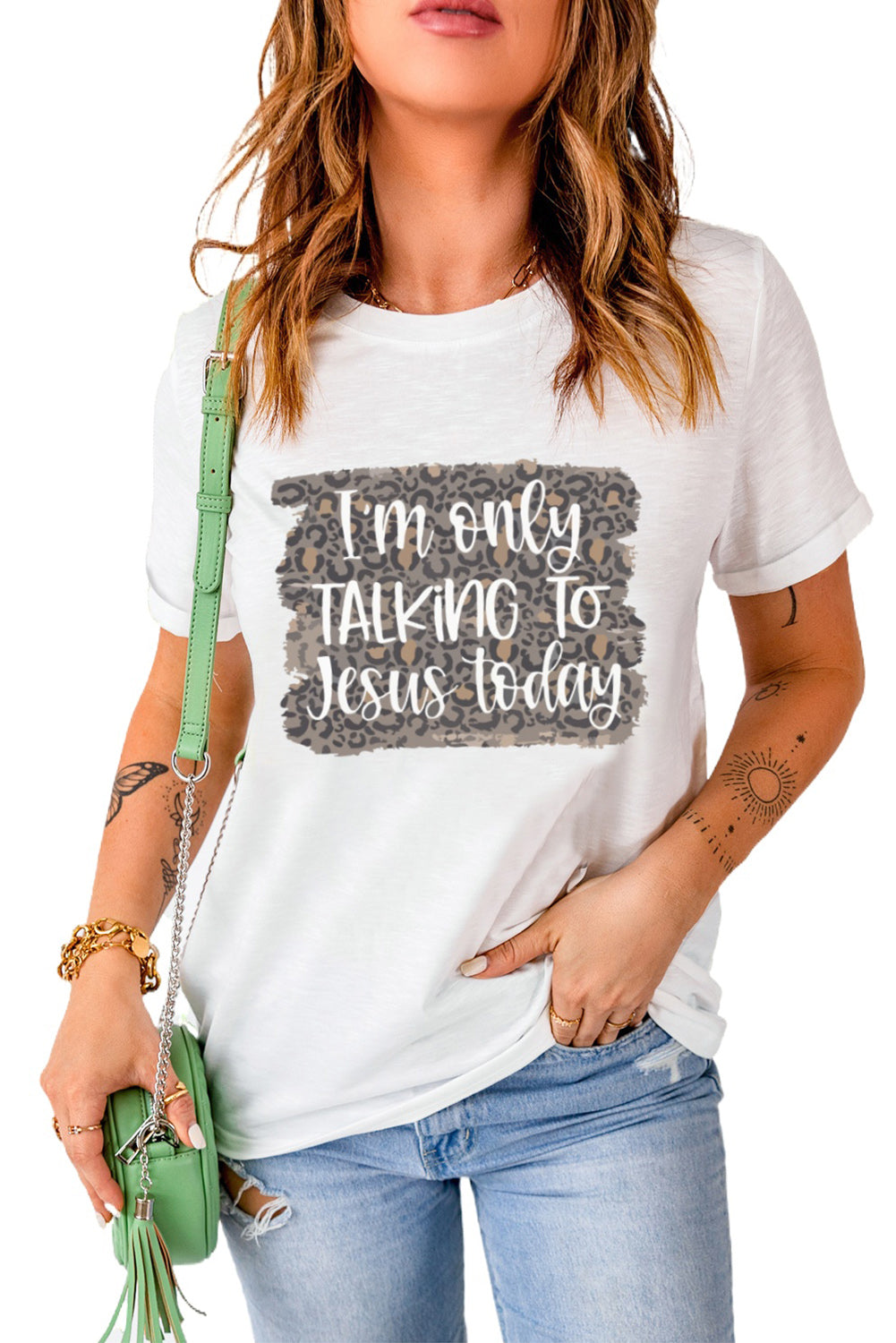 I'M ONLY TALKING TO JESUS TODAY Graphic Tee