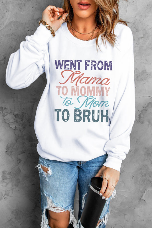 MAMA TO BRUH Graphic Sweatshirt