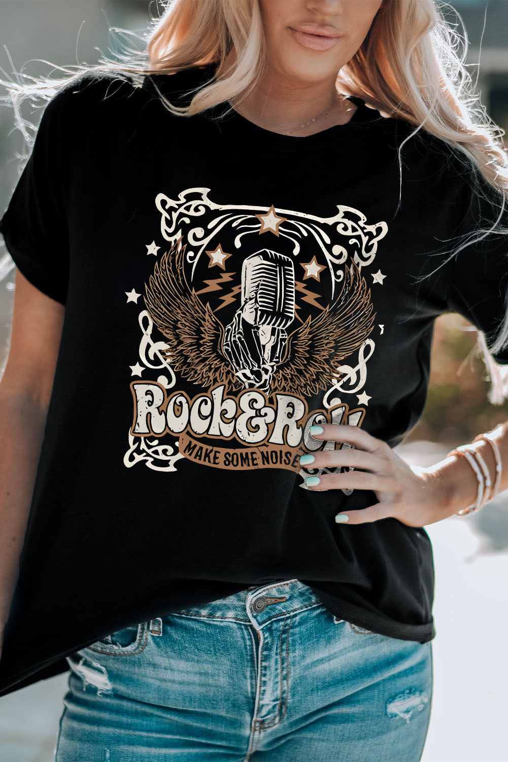 ROCK & ROLL LET'S MAKE SOME NOISE Graphic Tee